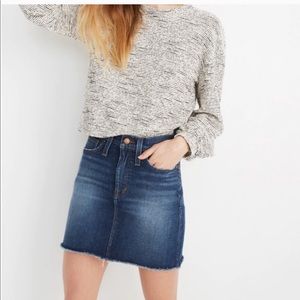 NWT Sz 32 madewell stretch denim skirt